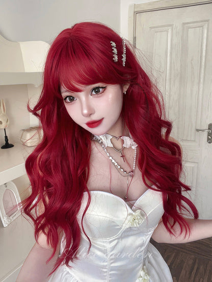 Free Shipping For Hivava Casual Series Hot Cherry Red Curly Wig