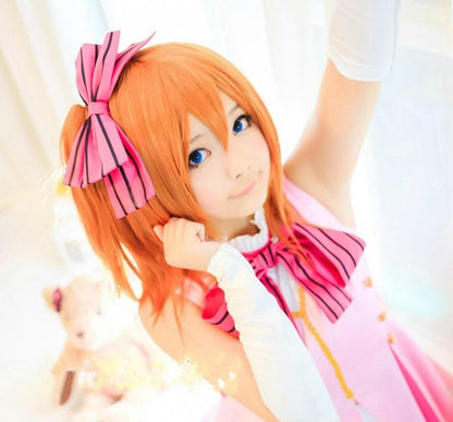 Free Shipping For Hivava LoveLive! School Idol Project Kousaka Honoka Performance Cosplay Wig With Pony Tail