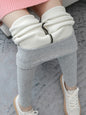 Simple Skinny Leg Keep Warm Solid Color Leggings