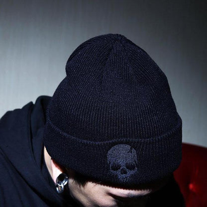 Punk Skeleton Knitted Hat Men's And Women's Warm Hip Hop Pullover Hat