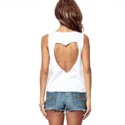 Bow print love Vest