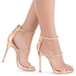 Hot Drill Stiletto Sandals Dinner Shoes