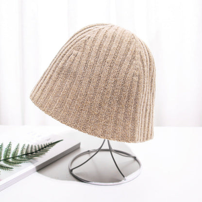 Autumn And Winter Knitting Wool Fisherman's Hat Pit Strip Versatile Women's Basin Hat-Homeunderwear