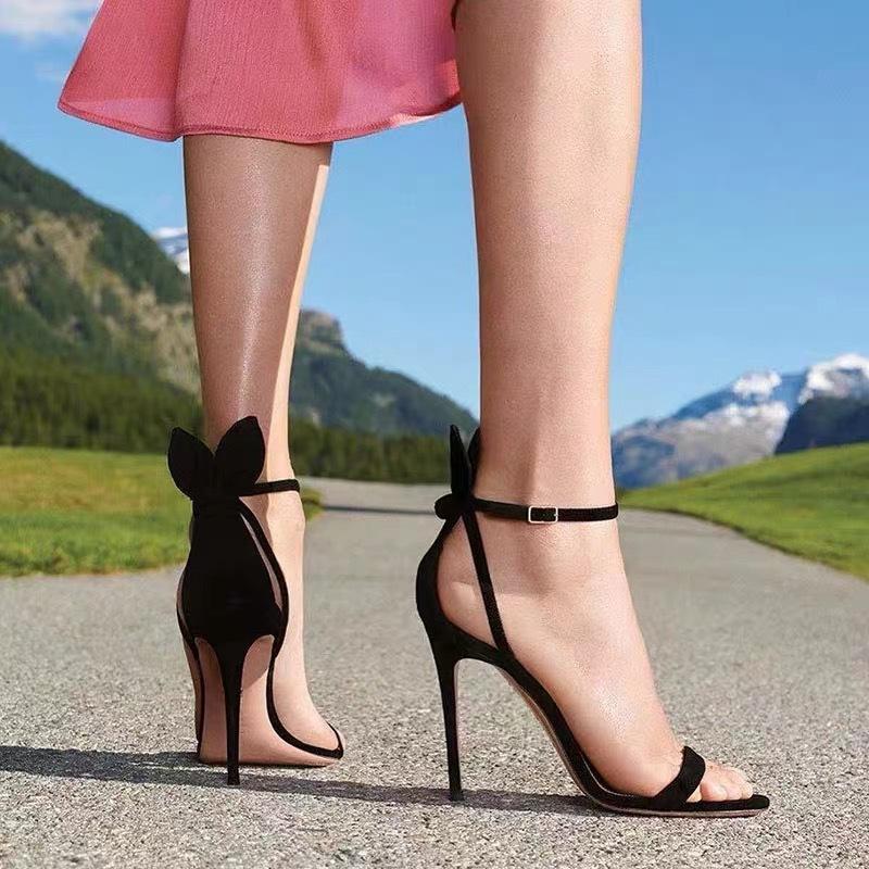 Rabbit Ear Super High Heel Versatile Sandals