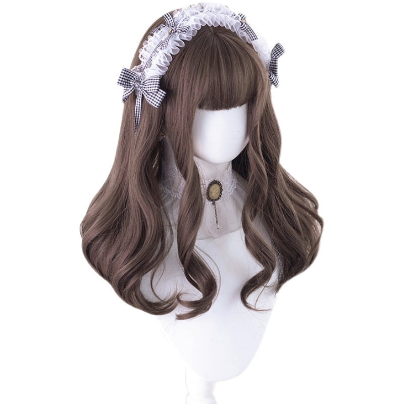 Free Shipping For Hivava Daily Brown Roll Big Wave Wig