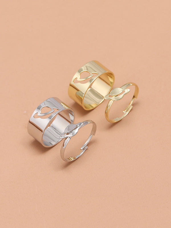 New Fashion Punk Planet Shape Rings Accessories-Homeundewear