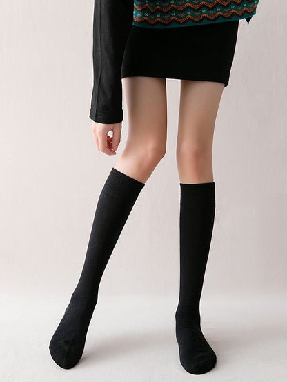 New Fashion Casual Keep Warm Solid Color Socks Accessories-Homeundewear