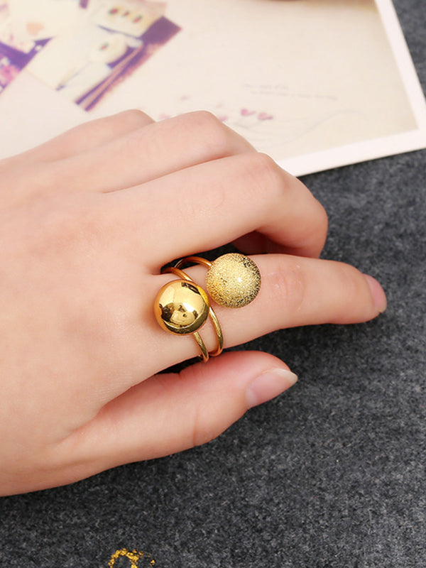 Casual Adjustable Geometric Rings Accessories-Homeunderwear