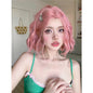 Free Shipping For Hivava Casual Series Shorts Pink Curly Wig