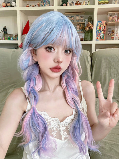 Free Shipping For Hivava Casual Series Mermaid Pastel Mixed Lolita Wig