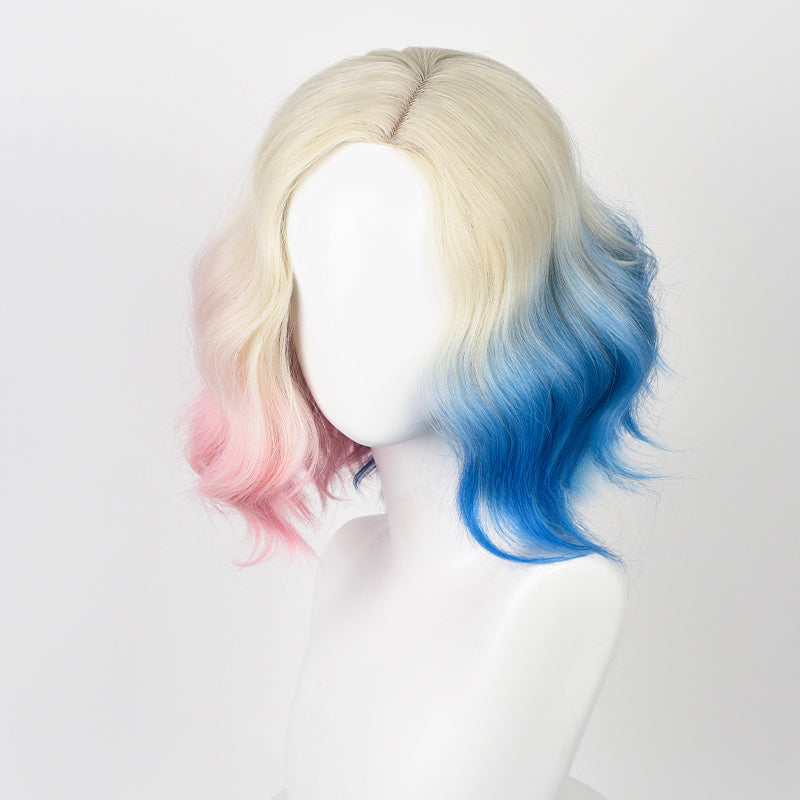 Free Shipping For Hivava Wednesday Enid Sinclair Blonde Gradient Pink Blue Cosplay Wig