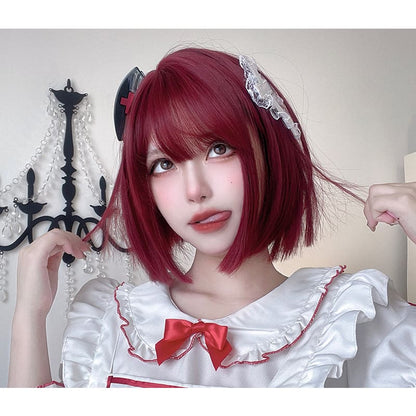 Free Shipping For Hivava Kawaii Lolita Bob Cherry Red Wig