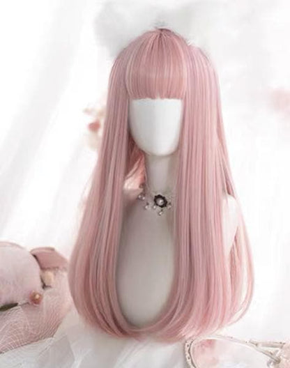 Free Shipping For Hivava Cute Peach Lolita Pastel Pink Wig