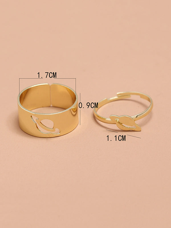 New Fashion Punk Planet Shape Rings Accessories-Homeundewear