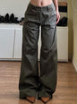 High Waist Street Pocket Cargo Pants