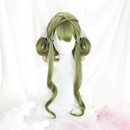 Free Shipping For Hivava Dream Green Lolita Long Curly Wig