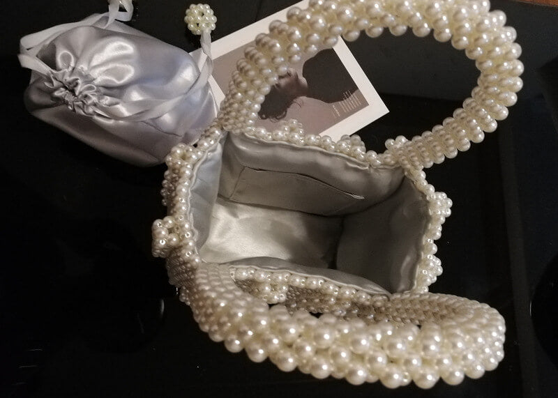 Hadmade Customize Pearl Satchel Strap Bags