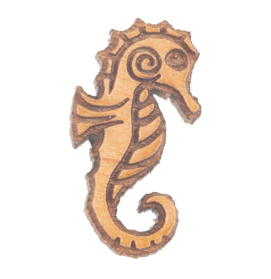 Free Shipping For Seahorse Wood Studs earrings