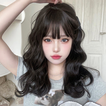 Free Shipping For Hivava Casual Series Dark Brown Curly Lolita Wig