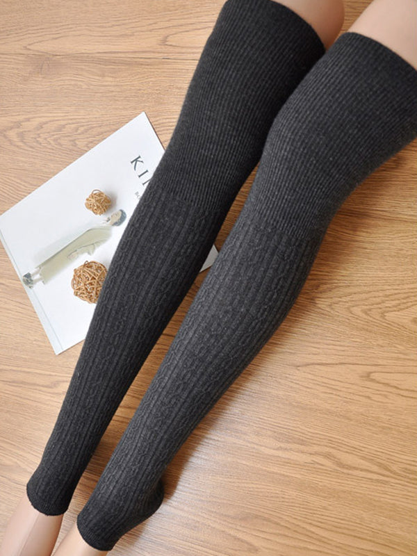 New Fashion Casual Skinny Keep Warm Solid Color Leg Warmers Accessories-Homeundewear