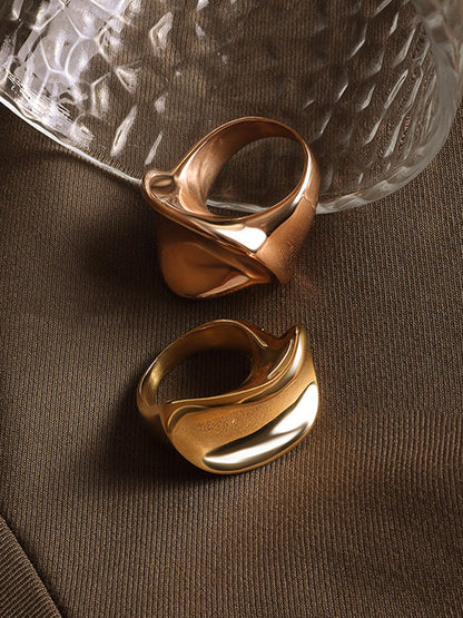 Geometric Solid Color Rings Accessories