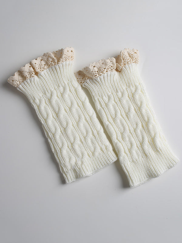 Original Creation Keep Warm Hollow Jacquard Leg Warmers Accessories-Homeunderwear