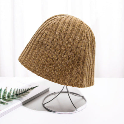 Autumn And Winter Knitting Wool Fisherman's Hat Pit Strip Versatile Women's Basin Hat-Homeunderwear