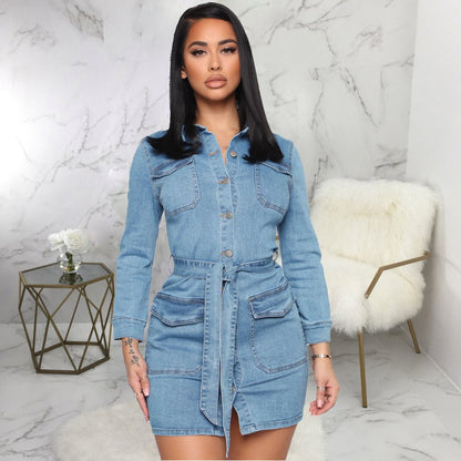 Fashion Denim Slim Dress