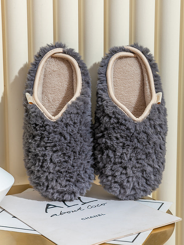 Home Wear Non-Slip Keep Warm Slippers-Homeunderwear