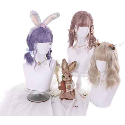 Free Shipping For Hivava Kawaii Lolita Purple/Milk Coffee Wig