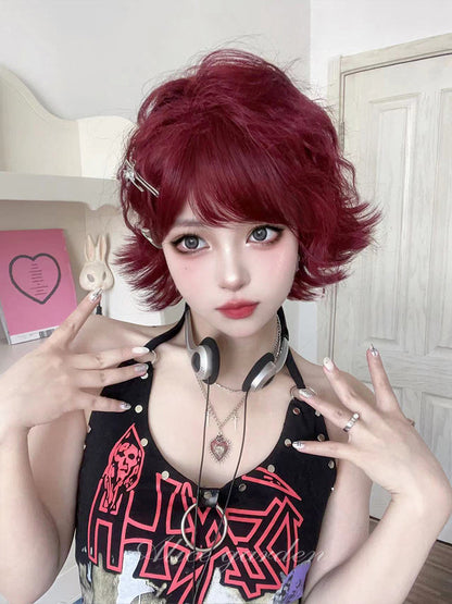 Free Shipping For Hivava Casual Series Short Red Punk Wig