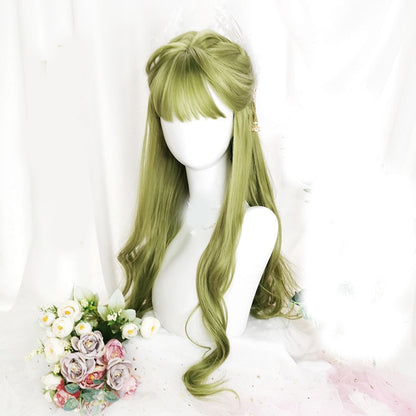 Free Shipping For Hivava Dream Green Lolita Long Curly Wig