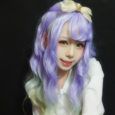 Free Shipping For Hivava Gradient Purple Fairy Long Curl Wig