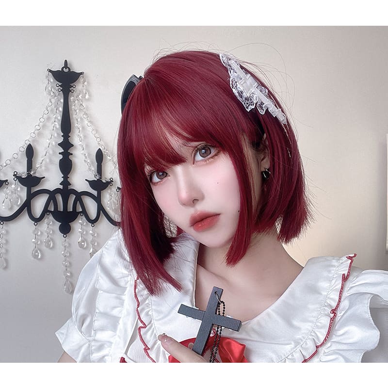 Free Shipping For Hivava Kawaii Lolita Bob Cherry Red Wig