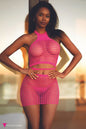 Free Shipping For Glow Up Fishnet Two-Piece Set