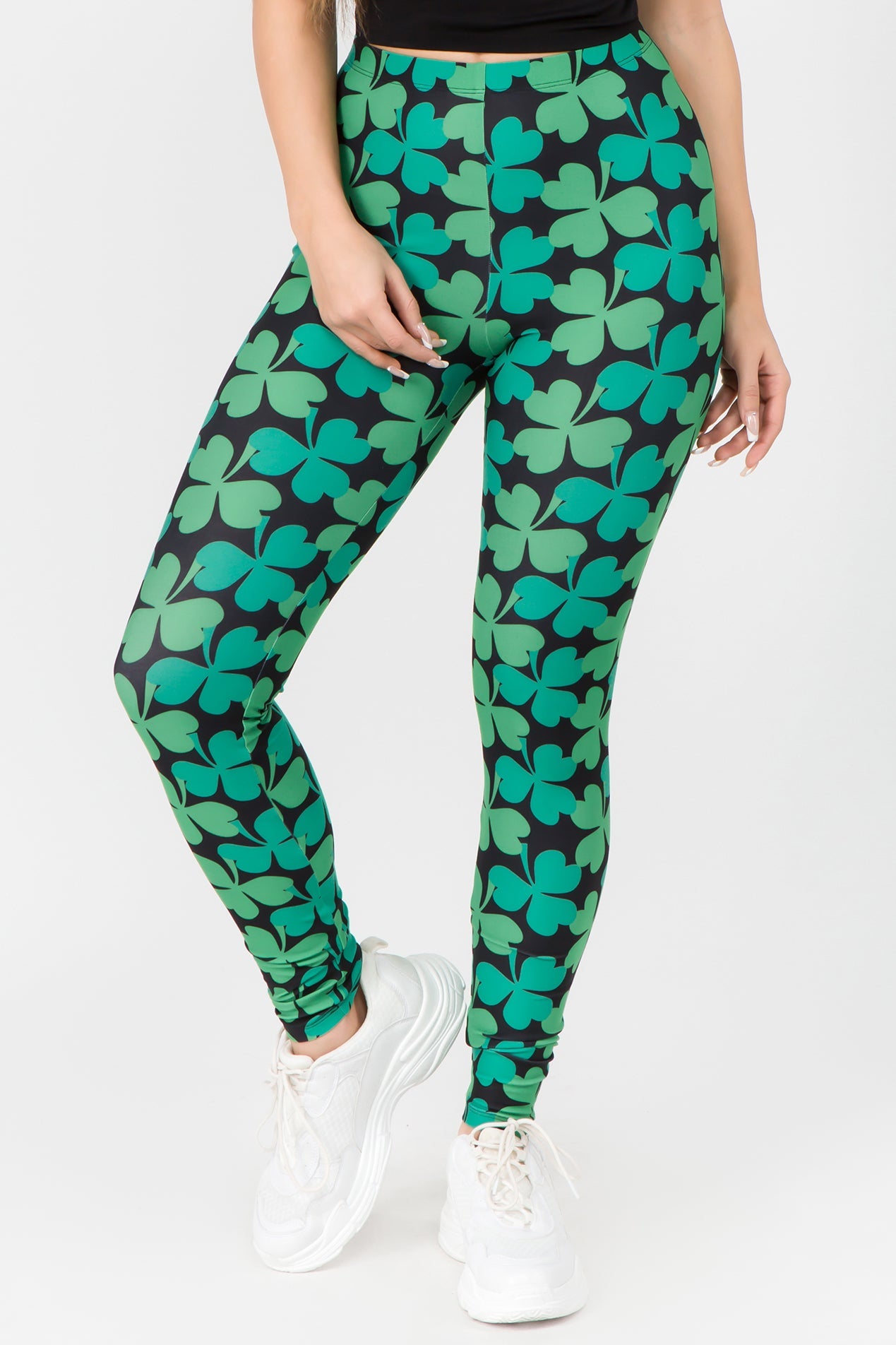 Free Shipping For Lucky 4-Leaf Clover Printed Leggings