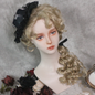 Free Shipping For Hivava Beige/Light Gold Lolita Court Roman Curly Wig