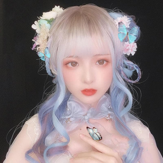 Free Shipping For Hivava Lolita Misty Gradient Long Curly Wig