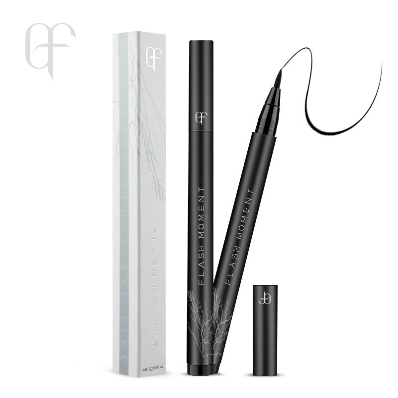 Cotton-Tipped Intense Black Eyeliner Pen, Waterproof and Smudge-Proof-homeunderwear