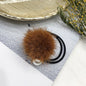 Korean Fresh Style Mink Fur Hair Ties