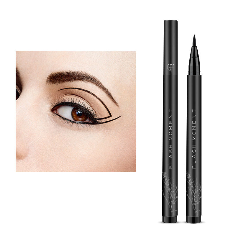 Cotton-Tipped Intense Black Eyeliner Pen, Waterproof and Smudge-Proof-homeunderwear