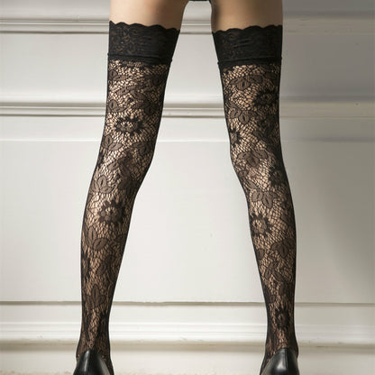 Sexy Stockings Lace Jacquard Net Socks Thigh Socks