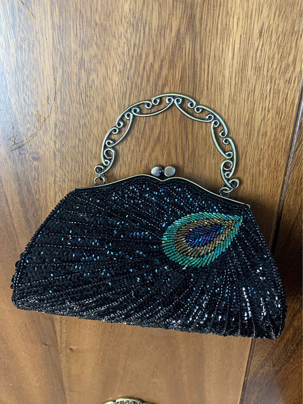 Vintage Beads Embroidered Bags Accessories-Homeunderwear