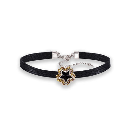 Pentagram Zircon Choker