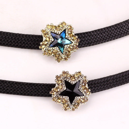 Pentagram Zircon Choker