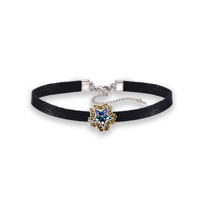 Pentagram Zircon Choker