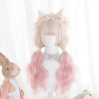 Free Shipping For Hivava Cherry Puff Mixed Lolita Long Curl Wig