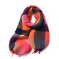 Imitation Cashmere Contrast Color Plaid Tassel Winter Warm Shawl Scarf