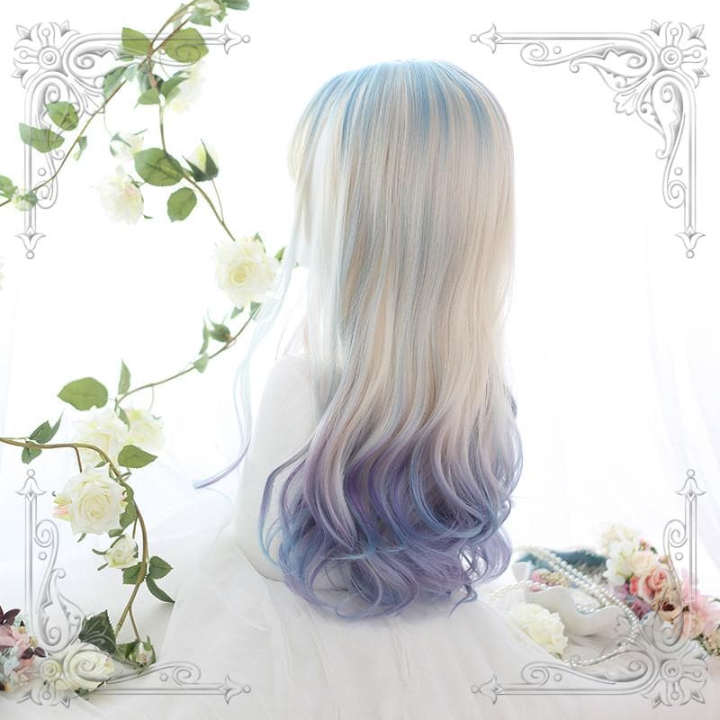 Free Shipping For Hivava Gradient Mixed Color Lolita Long Curl Wig