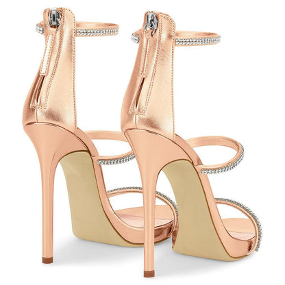 Hot Drill Stiletto Sandals Dinner Shoes